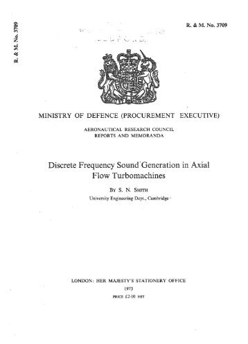 Discrete Frequency Sound~Generation in Axial Flow Turbomachines
