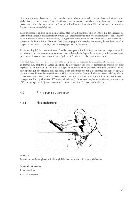 Condition physique et pratiques sportives des jeunes dans - IUMSP