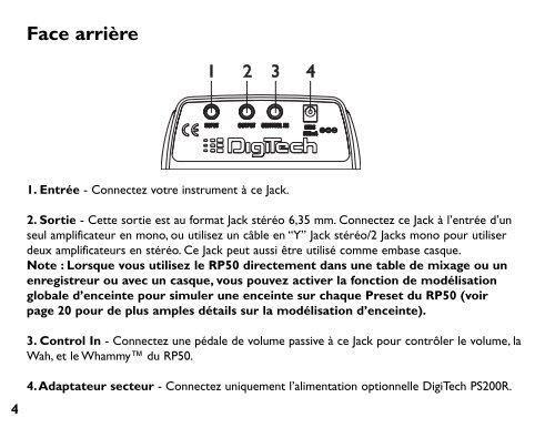 RP50 Manual French - Digitech