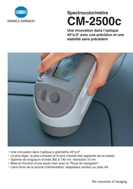 Télécharger le catalogue (PDF 1,3 Mo) - Konica Minolta