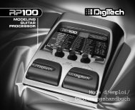 RP 100 Modeling Guitar Prozessor - Digitech