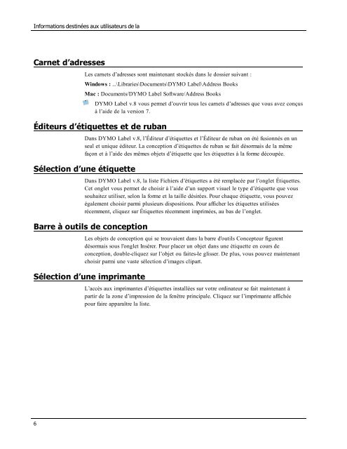 DYMO Label User Guide - DYMO LabelWriter 450 series