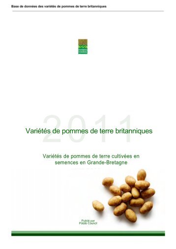 Variétés de pommes de terre britanniques - Potato Council