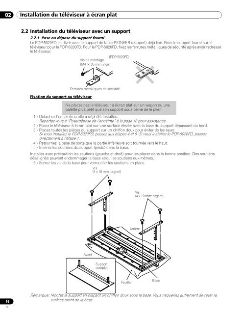 1 Introduction to the 20FD Series Flat Panel TVs - Pioneer Electronics