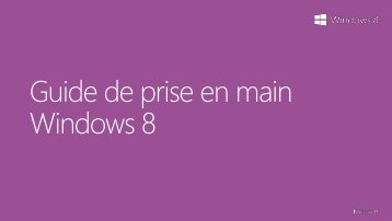 Guide de prise en main Windows 8 .pdf - D4Y.be