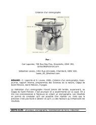 Création d'un sismographe - CÉGEP de St-Félicien