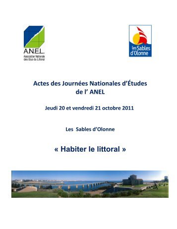 « Habiter le littoral » - Association Nationale des Elus du Littoral