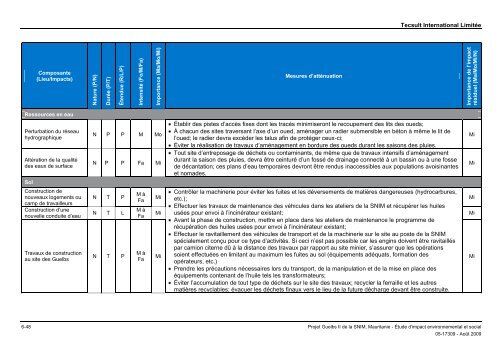 Étude d'impact environnemental et social