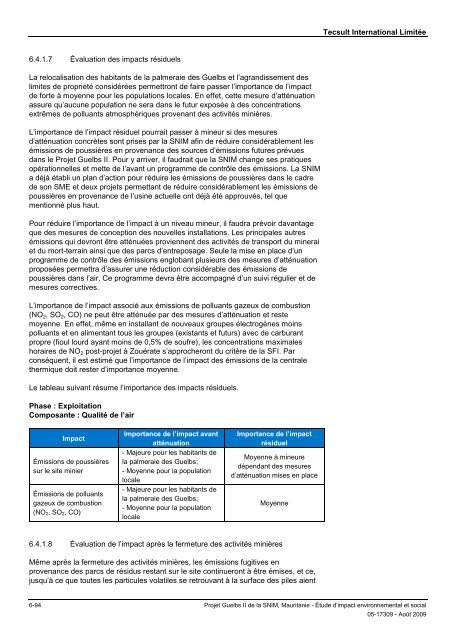 Étude d'impact environnemental et social