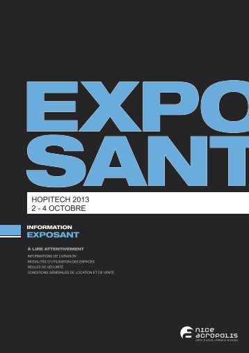 EXPOSANT HOPITECH 2013 2 - 4 OCTOBRE