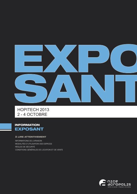 EXPOSANT HOPITECH 2013 2 - 4 OCTOBRE