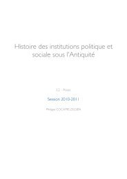 Histoire des institutions politique et sociale sous l ... - Reussitefac