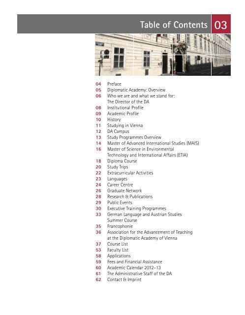 Brochure - Diplomatic Academy Vienna