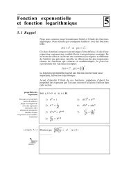 Fonction exponentielle et fonction logarithmique