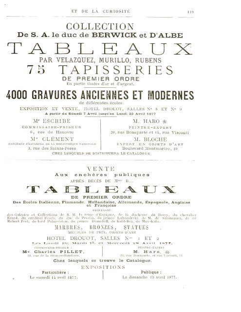 chronique des arts et de la curiosité, année 1877 - World eBook ...