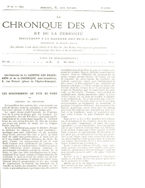 chronique des arts et de la curiosité, année 1877 - World eBook ...