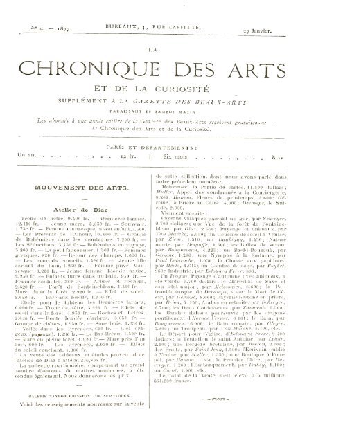 chronique des arts et de la curiosité, année 1877 - World eBook ...