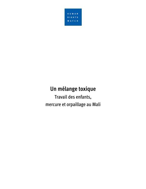 Télécharger le rapport complet - Human Rights Watch