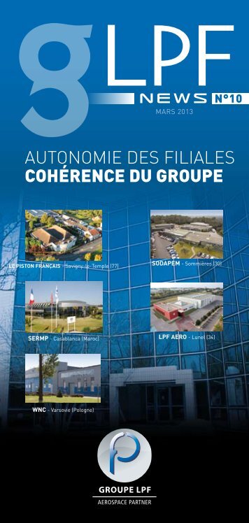 aUTONOMIE DES FILIaLES COHÉRENCE DU ... - Groupe LPF