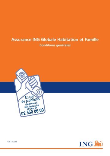 Assurance ING Globale Habitation et Famille - ING Belgium