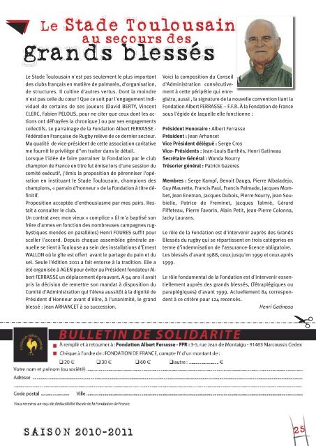 Bulletin des Anciens du Stade Toulousain