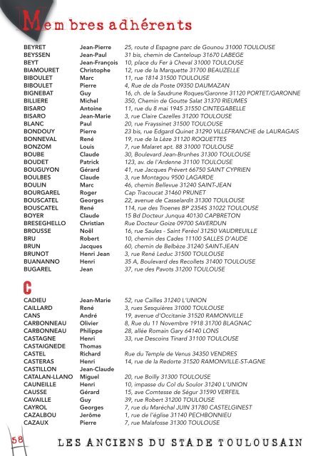 Bulletin des Anciens du Stade Toulousain