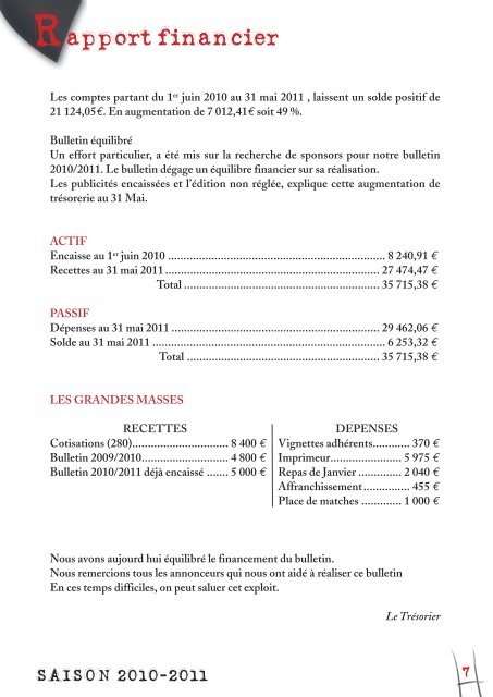 Bulletin des Anciens du Stade Toulousain