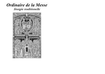 Missel pour suivre la messe - ProTridentin