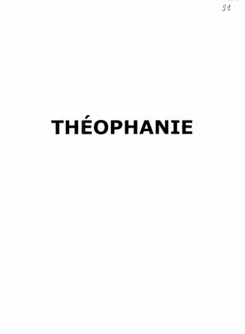 théophanie matines S..