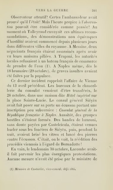 Soldats ambassadeurs sous le Directoire, an IV-an VIII - talleyrand