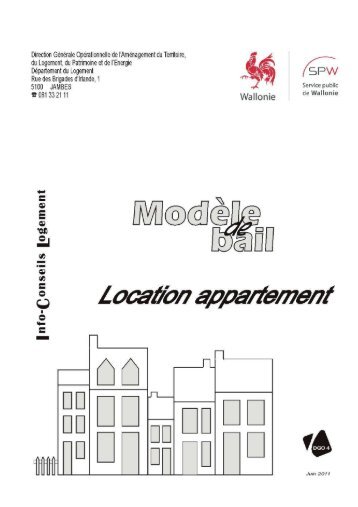 Modèle bail appartement pour pdf