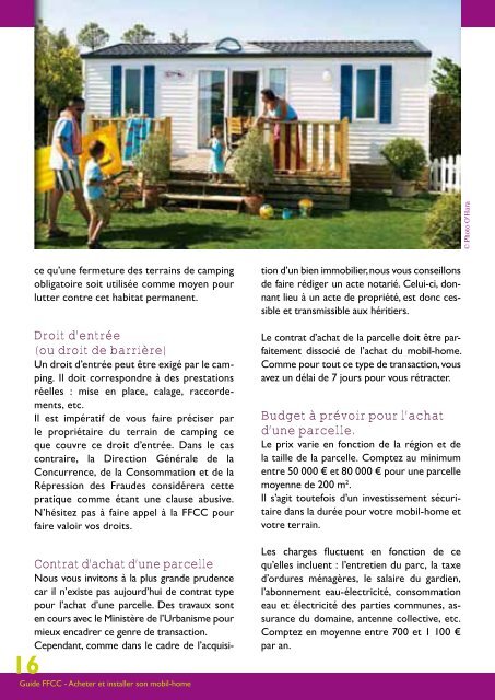 guide acheter et installer son mobil-home - Fédération Française de ...