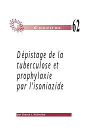 Dépistage de la tuberculose et prophylaxie par l'isoniazide