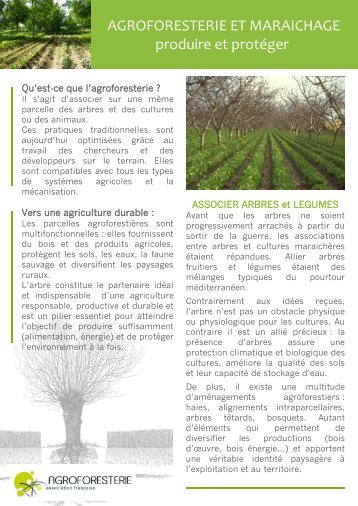 Agroforesterie et Maraichage - AFAF-Association Française d ...