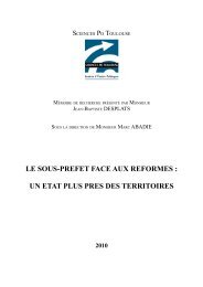 LE SOUS-PREFET FACE AUX REFORMES : UN ETAT PLUS PRES ...