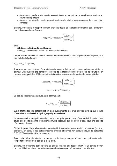 Etat des lieux des sous-bassins hydrographiques Tome III - Portail ...