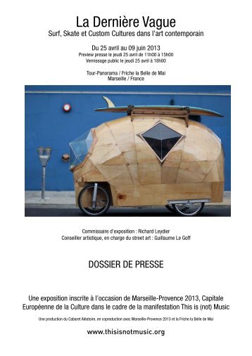Exposition La Derniere Vague PDF - This is (not) music