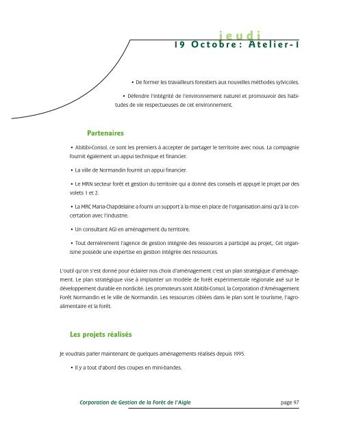 jeudi - Commission d'étude sur la gestion de la forêt publique ...