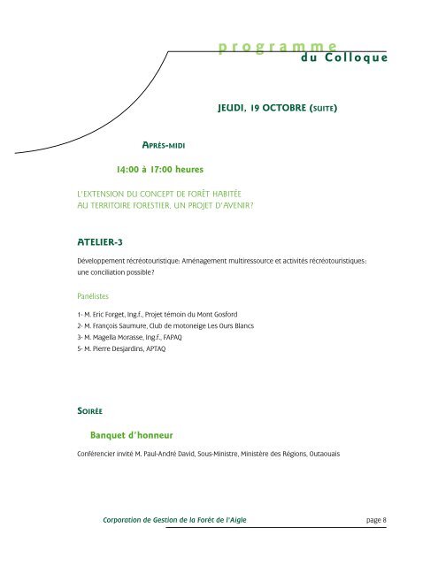 jeudi - Commission d'étude sur la gestion de la forêt publique ...