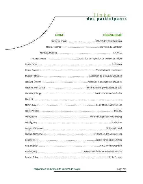 jeudi - Commission d'étude sur la gestion de la forêt publique ...