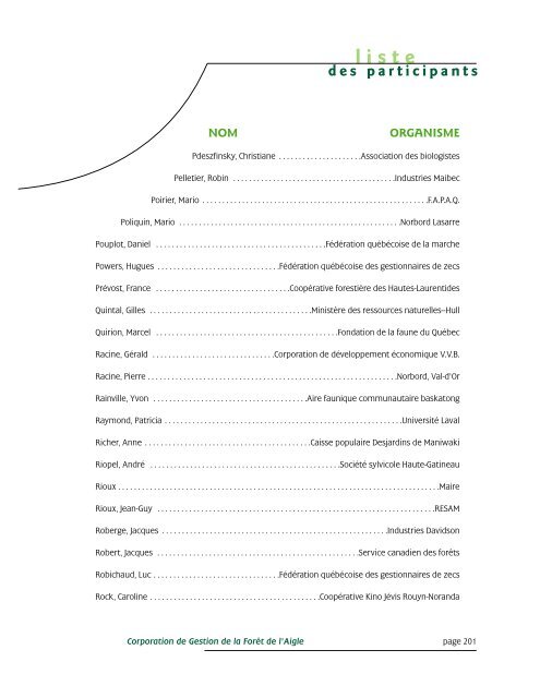 jeudi - Commission d'étude sur la gestion de la forêt publique ...