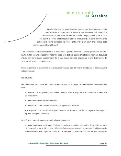 jeudi - Commission d'étude sur la gestion de la forêt publique ...