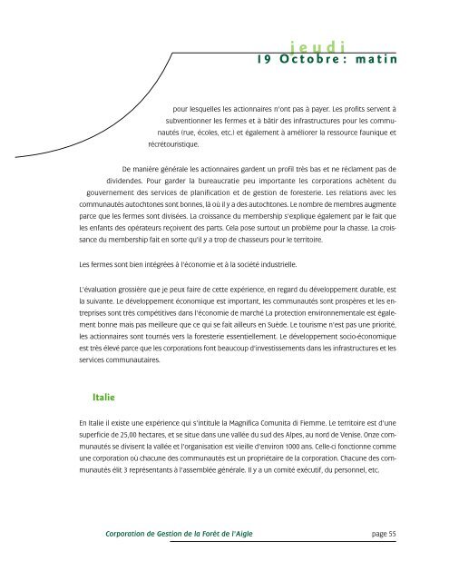 jeudi - Commission d'étude sur la gestion de la forêt publique ...