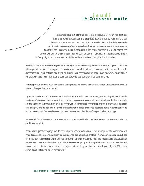 jeudi - Commission d'étude sur la gestion de la forêt publique ...