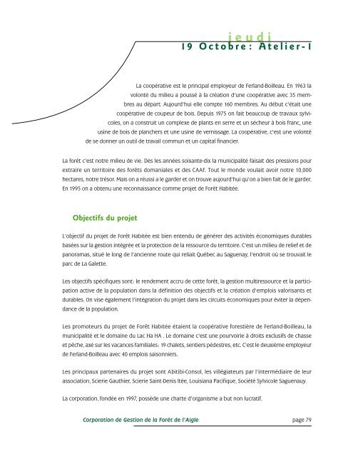 jeudi - Commission d'étude sur la gestion de la forêt publique ...