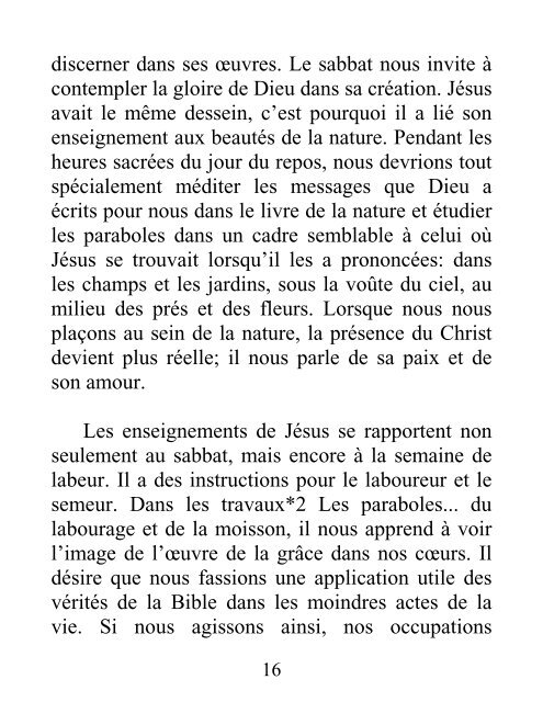 LES PARABOLES DE JÉSUS - Truth For the End of Time