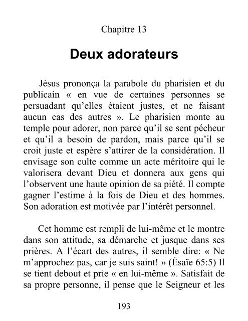 LES PARABOLES DE JÉSUS - Truth For the End of Time