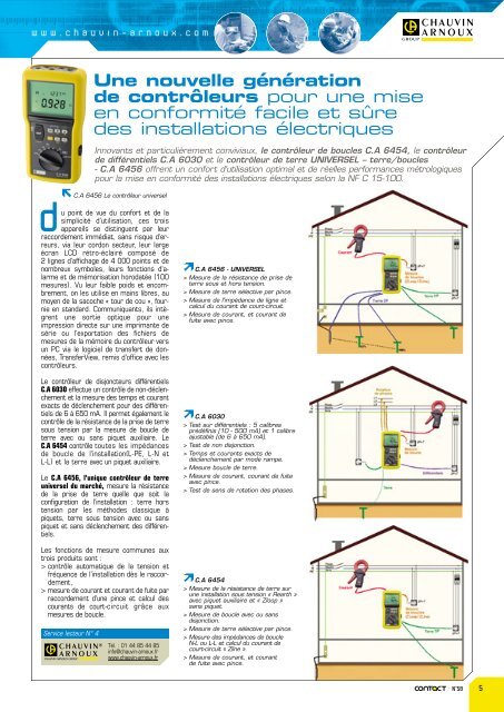 Actualités>Mesures - Chauvin-Arnoux