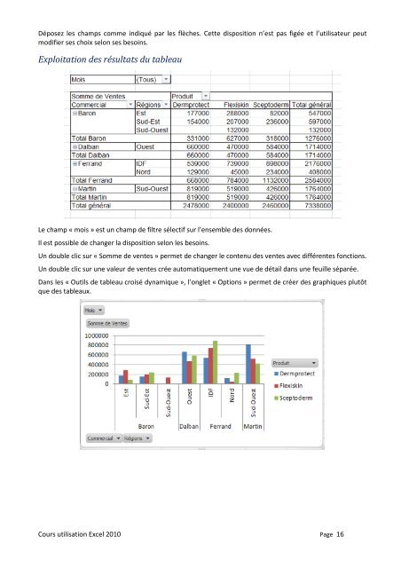 EXPLOITER DES DONNEES avec EXCEL