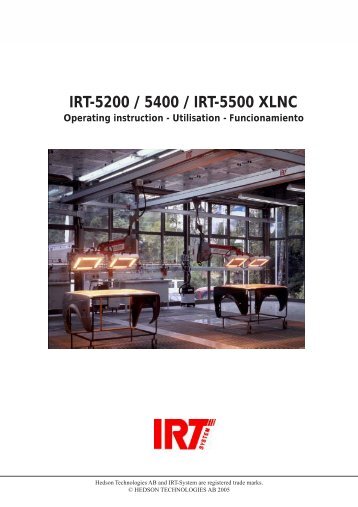 IRT-5200 / 5400 / IRT-5500 XLNC Operating instruction